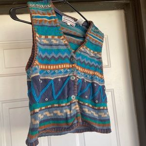 Vintage Sweater vest// EUC westbound petites